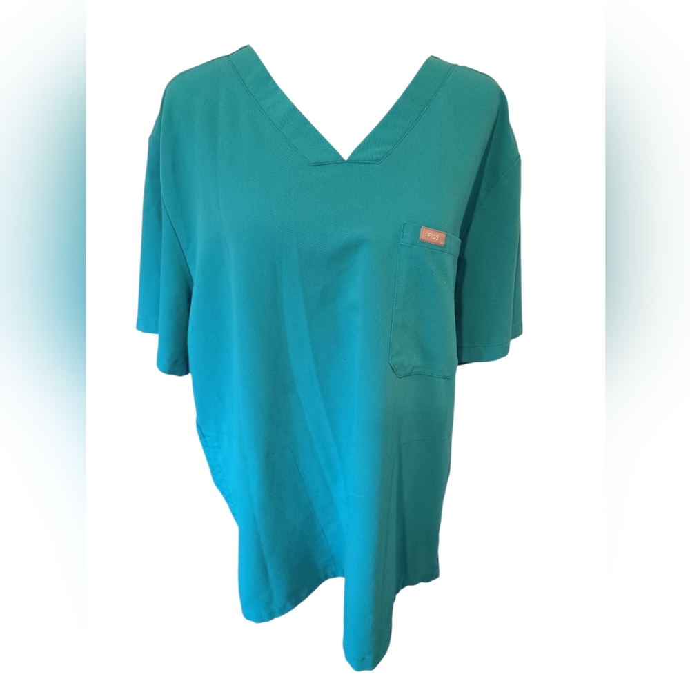 Figs Teal Technical Collection XL Top, Large Bottom.